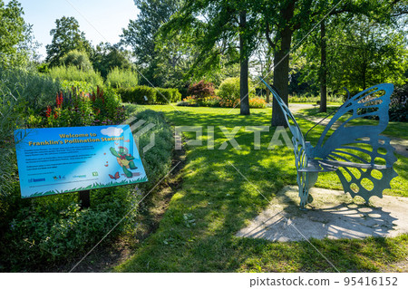 Toronto, Ontario, Canada - July 30 2021 : Toronto Islands Park Centre island Franklin Children's Garden. Toronto, Ontario, Canada - July 30 2021 : Toronto Islands Park Centre island Franklin Children's Garden. 95416152