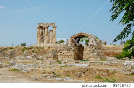 Temple of Apollo, Ancient Corinth site, Greece Temple of Apollo, Ancient Corinth site, Greece 95416723