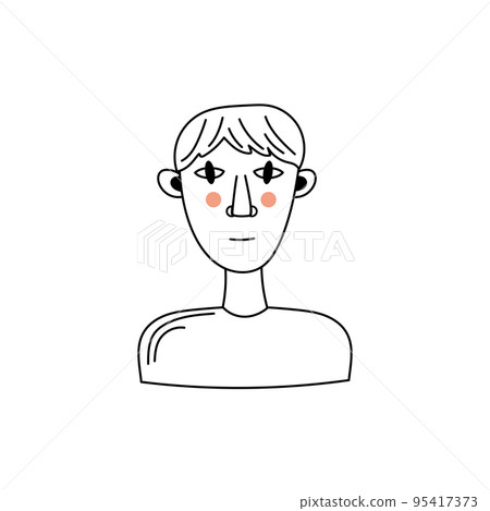 A young guy with a big nose. A young guy with a big nose. 95417373