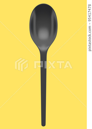 Eco-friendly disposable utensils like spoon on yellow background. Eco-friendly disposable utensils like spoon on yellow background. 95417478