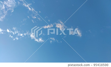 廣闊藍天中的白雲 95418500