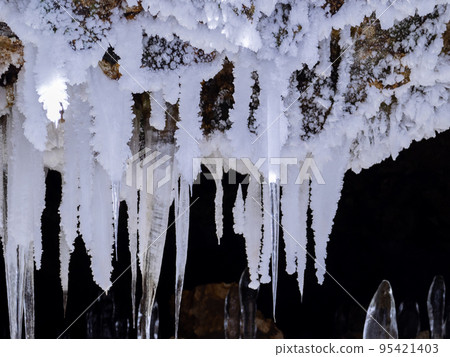 Icicles of Otaki Hyakujojiki Cave (Otaki Ward, Date City, Hokkaido) Icicles of Otaki Hyakujojiki Cave (Otaki Ward, Date City, Hokkaido) 95421403