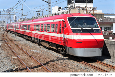 Railway Private railway/Tobu Isesaki Line Limited Express Ryomo No. 24 Series 200 Passing through Soka Station Railway Private railway/Tobu Isesaki Line Limited Express Ryomo No. 24 Series 200 Passing through Soka Station 95421626