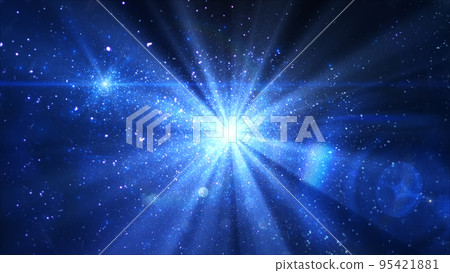 鏡頭光暈，發光，粒子，粒子，宇宙，星塵 95421881