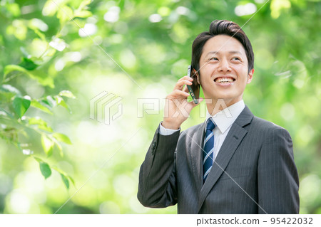 商務男性智能手機智能手機新鮮綠色 95422032