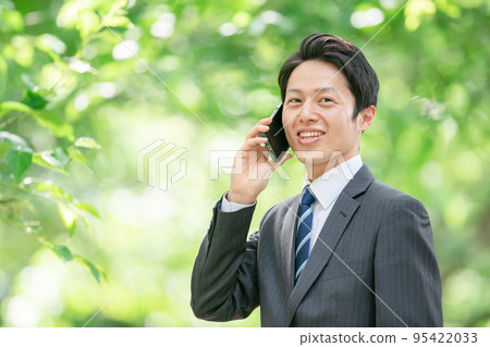 商務男性智能手機智能手機新鮮綠色 95422033