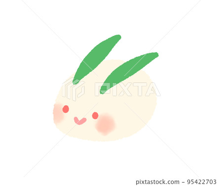 一隻可愛的雪兔的插圖 一隻可愛的雪兔的插圖 95422703