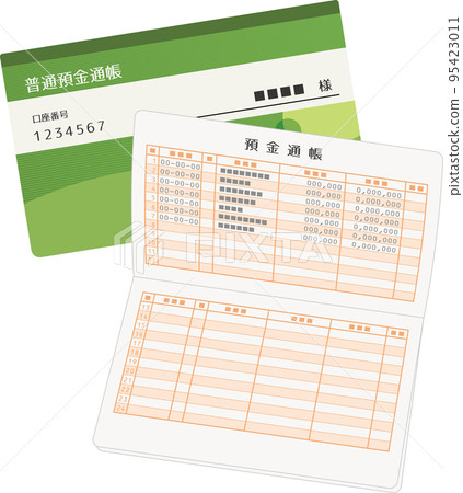 Image illustration of a bankbook 95423011