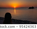 Lake Shinji sunset sunset lake surface 95424363