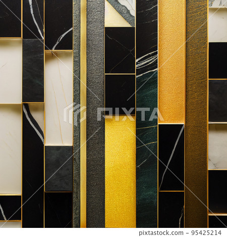 Wallpaper illustration of colorful textured abstract shapes 95425214