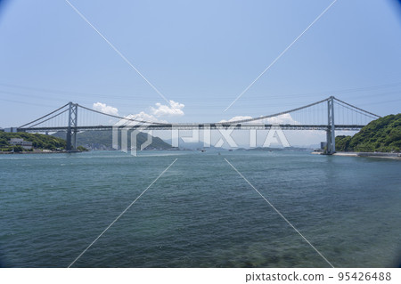 This photo was taken near the Kanmon Kaikyo Bridge. 95426488