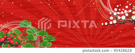 New Year's fresh flowers Background material for Japanese New Year New Year's fresh flowers Background material for Japanese New Year 95426628
