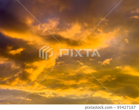 cloudy sky at sunset nature background abstract cloudy sky at sunset nature background abstract 95427187