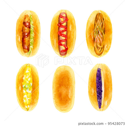 Koppepan 三明治套裝手繪水彩插圖素材合集 Koppepan 三明治套裝手繪水彩插圖素材合集 95428073