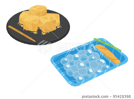 Warabimochi illustration 95428398