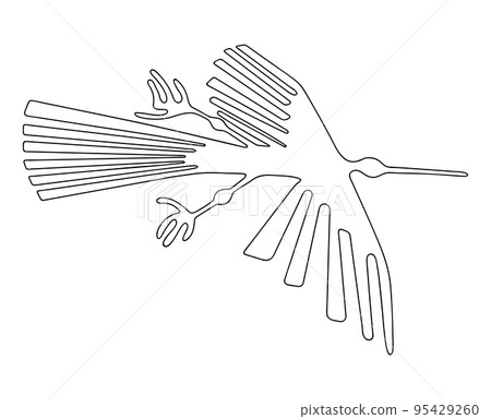 Geoglyph of the condor from Nazca 95429260