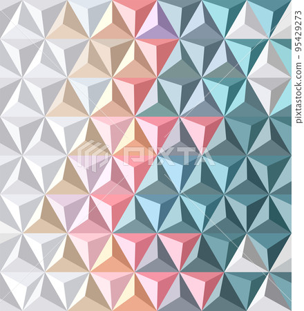 Geometric triangular pattern Geometric triangular pattern 95429273
