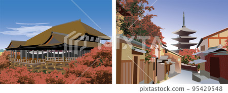 Kyoto of autumn leaves Kyoto of autumn leaves 95429548