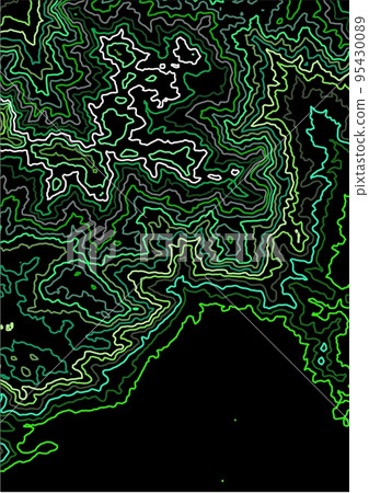 green topo texture contour line 95430089