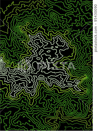 green topo texture contour line 95430090
