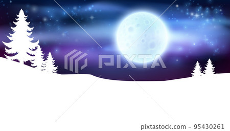 Winter Christmas Tree Snowscape Snow Landscape 95430261