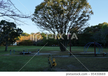 Park at sunset Park at sunset 95430669