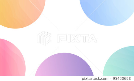 用水彩風格的圓圈著色的框架背景圖 95430698