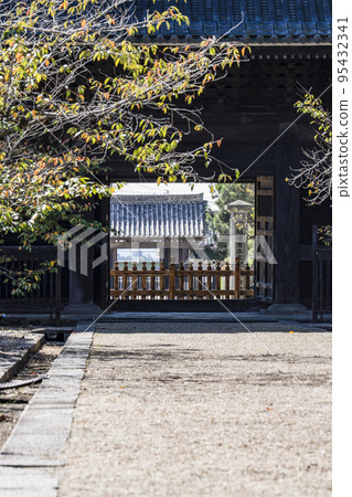 從大十寺(岡崎市)的正門看岡崎城(遠景線) 從大十寺(岡崎市)的正門看岡崎城(遠景線) 95432341