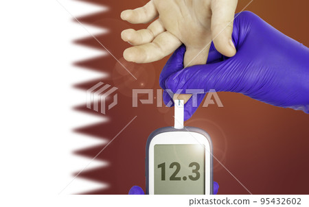 The problem of diabetes in Qatar. High number of people with diabetes mellitus in Qatar. 95432602