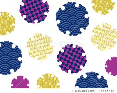 Snowflake pattern background horizontal position colorful 95433238