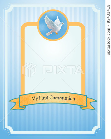 First communion card 95433419