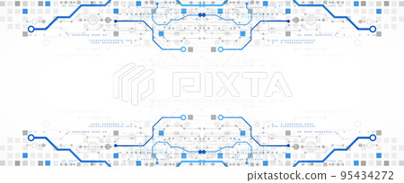 Abstract technology concept. Circuit board, high computer color background. Vector illustration with space for content, web - template, business tech presentation. Abstract technology concept. Circuit board, high computer color background. Vector illustration with space for content, web - template, business tech presentation. 95434272