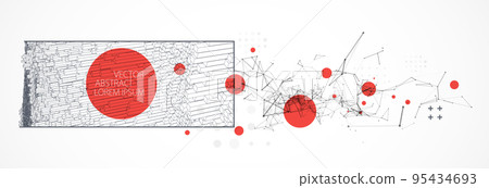 Modern square science or technology elements. Trendy abstract background. Cyberspace surface illustration. Vector. Modern square science or technology elements. Trendy abstract background. Cyberspace surface illustration. Vector. 95434693