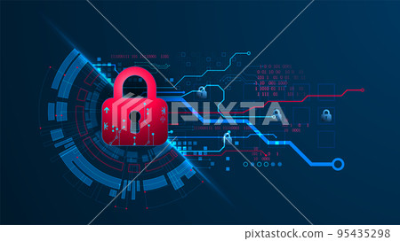 Personal data security Illustrates cyber data or information privacy idea. Color abstract internet technology. Personal data security Illustrates cyber data or information privacy idea. Color abstract internet technology. 95435298