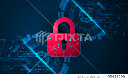 Personal data security Illustrates cyber data or information privacy idea. Color abstract internet technology. Personal data security Illustrates cyber data or information privacy idea. Color abstract internet technology. 95435299