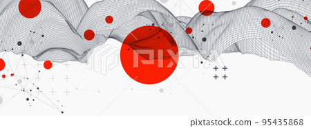 Modern science or technology abstract background. Cyberspace surface illustration. Vector. Modern science or technology abstract background. Cyberspace surface illustration. Vector. 95435868