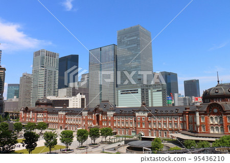 Tokyo Station Marunouchi Exit Marunouchi, Chiyoda-ku, Tokyo A red brick retro-modern building terminal station 95436210