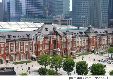Tokyo Station Marunouchi Exit Marunouchi, Chiyoda-ku, Tokyo A red brick retro-modern building terminal station 95436219