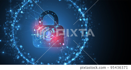 Data security Illustrates cyber data or information privacy idea. Color abstract internet technology. Data security Illustrates cyber data or information privacy idea. Color abstract internet technology. 95436371