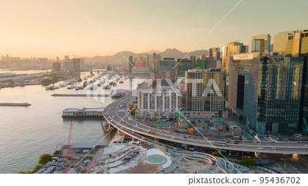 5 may 2022 Victoria Harbour sunset and view at Kwun tong 95436702