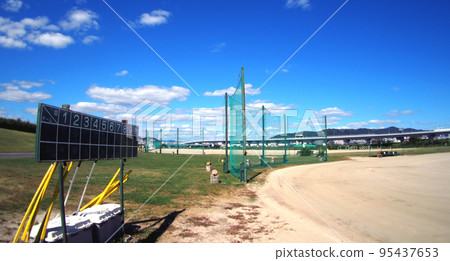 A riverbed ballpark 95437653