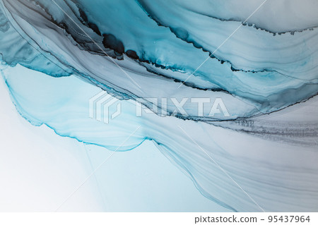 Ink, paint, abstract creative grunge background. Closeup of the alcohol ink painting. Alcohol ink dirty abstract painting, modern contemporary art. Ink, paint, abstract creative grunge background. Closeup of the alcohol ink painting. Alcohol ink dirty abstract painting, modern contemporary art. 95437964