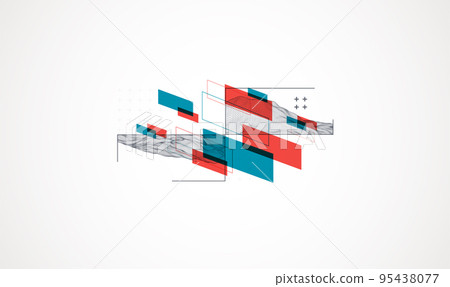 Modern science or technology elements. Trendy abstract background. Surface illustration. Vector. Modern science or technology elements. Trendy abstract background. Surface illustration. Vector. 95438077