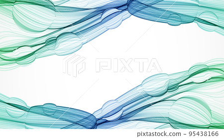 Abstract background. Vector. Illustration of a color wave. 95438166