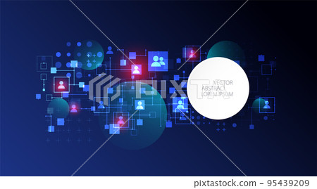 Social media vector background. Communication concept. Social media vector background. Communication concept. 95439209
