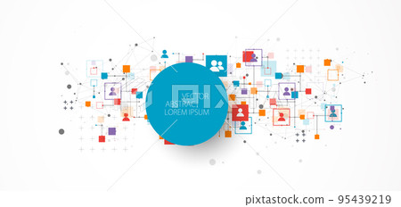 Social media vector background. Communication concept. Social media vector background. Communication concept. 95439219