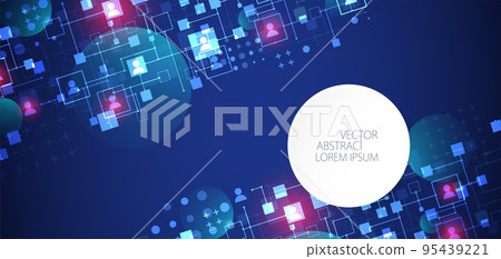 Social media vector background. Communication concept. Social media vector background. Communication concept. 95439221