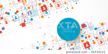 Social media vector background. Communication concept. Social media vector background. Communication concept. 95439222