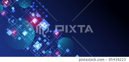 Social media vector background. Communication concept. Social media vector background. Communication concept. 95439223