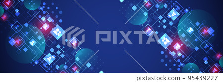 Social media vector background. Communication concept. 95439227
